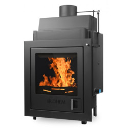 Plieninis židinio ugniakuras Rohem Alva 18, 18 kW