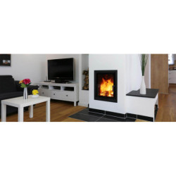 Plieninis židinio ugniakuras Schmid Lina 4545s, 8 kW