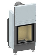 Plieninis židinio ugniakuras Schmid Lina 4545h, 8 kW