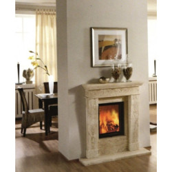 Plieninis židinio ugniakuras Schmid Lina 4545h, 8 kW