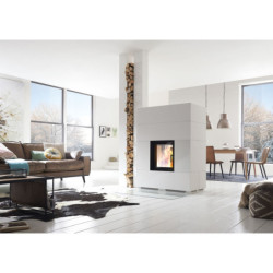 Plieninis židinio ugniakuras Schmid Lina TV 4545s, 8 kW