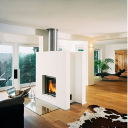 Plieninis židinio ugniakuras Schmid Lina TV 4545h, 8 kW