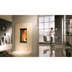 Plieninis židinio ugniakuras Schmid Lina 4580h, 8 kW