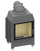 Plieninis židinio ugniakuras Schmid Lina 5557s, 7 kW