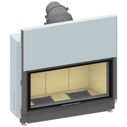 Plieninis židinio ugniakuras Schmid Lina 10051h, 11 kW