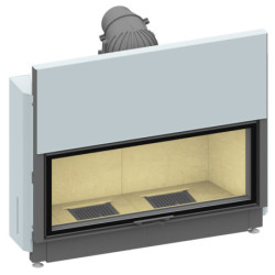 Plieninis židinio ugniakuras Schmid Lina 12057h, 11 kW