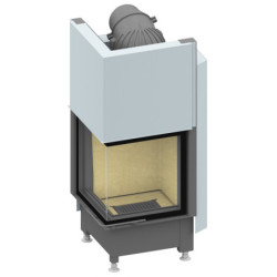 Plieninis židinio ugniakuras Schmid Ekko L 45(45)45h, 7 kW