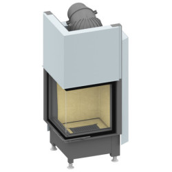 Plieninis židinio ugniakuras Schmid Ekko L 4551h, 7 kW