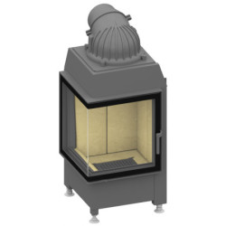 Plieninis židinio ugniakuras Schmid Ekko L 4557s, 7 kW