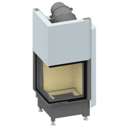 Plieninis židinio ugniakuras Schmid Ekko L 4557h, 7 kW