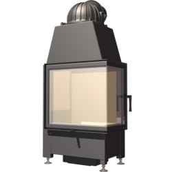 Plieninis židinio ugniakuras Schmid Ekko R 55(34)51s, 5 kW