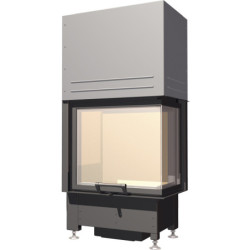 Plieninis židinio ugniakuras Schmid Ekko R 55(34)57h, 5 kW