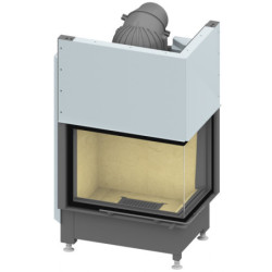 Plieninis židinio ugniakuras Schmid Ekko R 67(45)45h, 10 kW