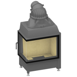 Plieninis židinio ugniakuras Schmid Ekko L 67(45)51, 10 kW