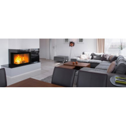 Plieninis židinio ugniakuras Schmid Ekko L 67(45)51, 10 kW