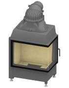 Plieninis židinio ugniakuras Schmid Ekko R 67(45)51, 10 kW