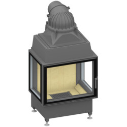 Plieninis židinio ugniakuras Schmid Ekko U 67(45)51s, 10 kW