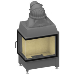 Plieninis židinio ugniakuras Schmid Ekko L 67(45)57s, 10 kW