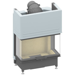 Plieninis židinio ugniakuras Schmid Ekko U 84(34)45h, 13 kW