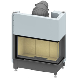 Plieninis židinio ugniakuras Schmid Ekko R 84(34)51h, 9 kW