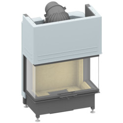 Plieninis židinio ugniakuras Schmid Ekko U 84(34)51h, 13 kW