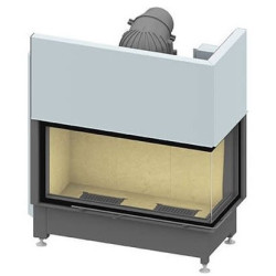 Plieninis židinio ugniakuras Schmid Ekko R 100(45)45h, 9 kW