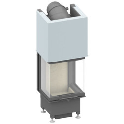 Plieninis židinio ugniakuras Schmid Ekko U 45(34)45h, 4 kW