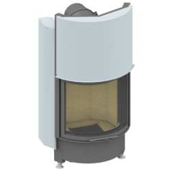 Plieninis židinio ugniakuras Schmid Ronda 5557h, 9 kW