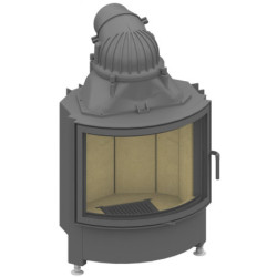 Plieninis židinio ugniakuras Schmid Ronda 6757s, 9 kW