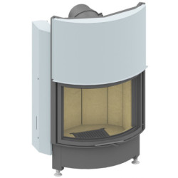 Plieninis židinio ugniakuras Schmid Ronda 6757h, 9 kW