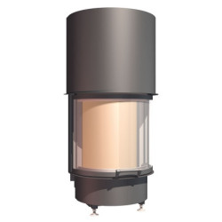 Plieninis židinio ugniakuras Schmid Ronda 6057h 180°, 9 kW