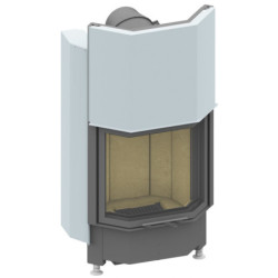 Plieninis židinio ugniakuras Schmid Pano 5545h, 9 kW