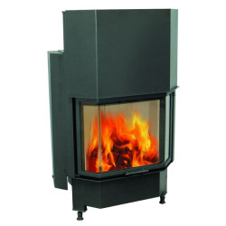 Plieninis židinio ugniakuras Schmid Pano 6745h, 9 kW