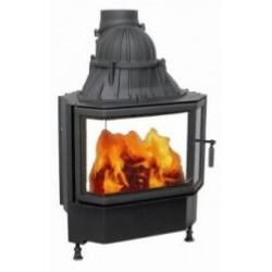 Plieninis židinio ugniakuras Schmid Pano TV 6757s, 9 kW