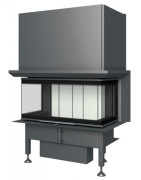 Plieninis židinio ugniakuras BEF Home Trend V 8 C, 13 kW