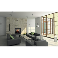 Plieninis židinio ugniakuras BEF Home Trend 6, 7 kW