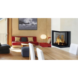 Plieninis židinio ugniakuras BEF Home Trend V 6 CP, 7 kW