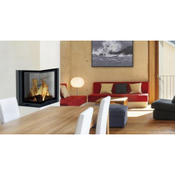 Plieninis židinio ugniakuras BEF Home Trend V 6 CL, 7 kW