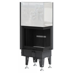 Plieninis židinio ugniakuras BEF Home Flat V 6 CP, 6 kW