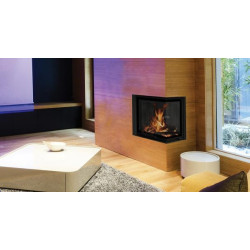 Plieninis židinio ugniakuras BEF Home Flat V 6 CP, 6 kW