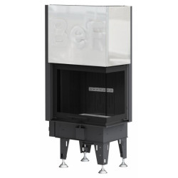 Plieninis židinio ugniakuras BEF Home Flat V 7 CP, 7 kW