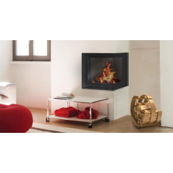 Plieninis židinio ugniakuras BEF Home Flat V 7 CP, 7 kW