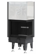 Plieninis židinio ugniakuras BEF Home Flat V 8 CP, 8 kW