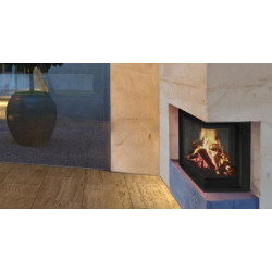 Plieninis židinio ugniakuras BEF Home Flat V 8 CP, 8 kW