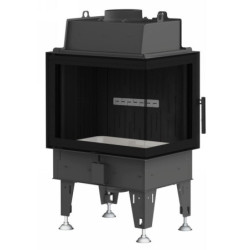 Plieninis židinio ugniakuras BEF Home Flat 8 CP, 8 kW