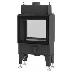 Plieninis židinio ugniakuras BEF Home Flat 6 Twin, 6 kW