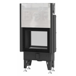 Plieninis židinio ugniakuras BEF Home Flat V 6 Twin, 6 kW