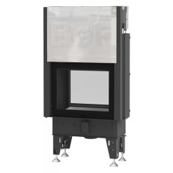 Plieninis židinio ugniakuras BEF Home Flat V 7 Twin, 7 kW