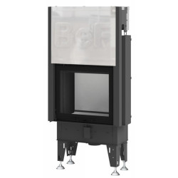 Plieninis židinio ugniakuras BEF Home Flat V 6 N Twin, 6 kW