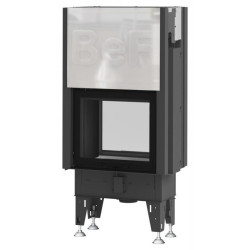 Plieninis židinio ugniakuras BEF Home Flat V V 6 Twin, 6 kW